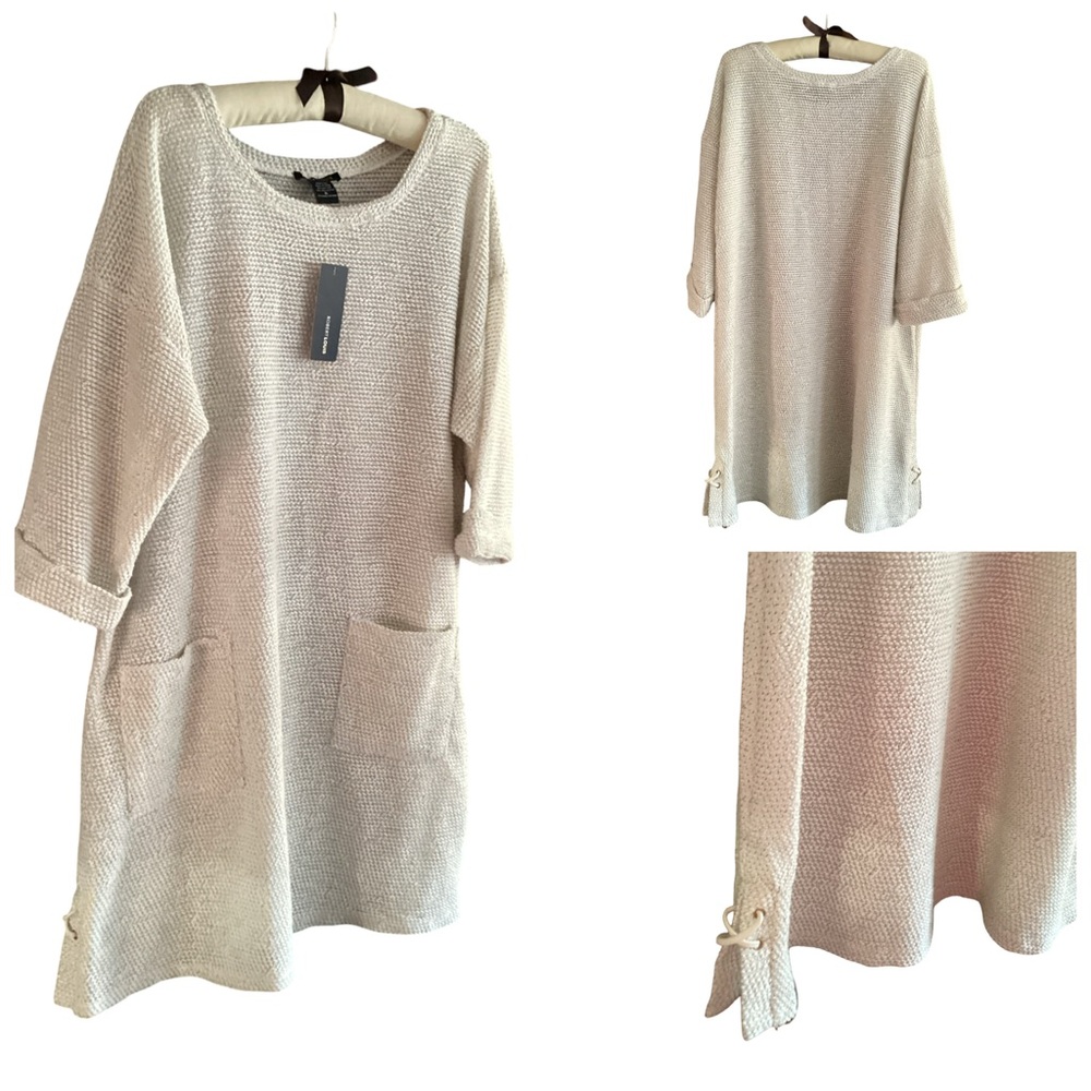 🚨Sale🚨 NWT Robert Louis Cream Beach Swimsuit Cover-Up Size XL